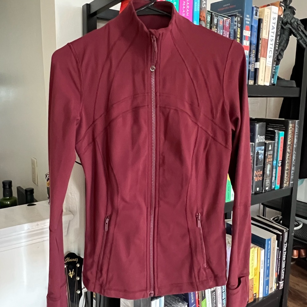 Define Jacket Red Merlot Size 8